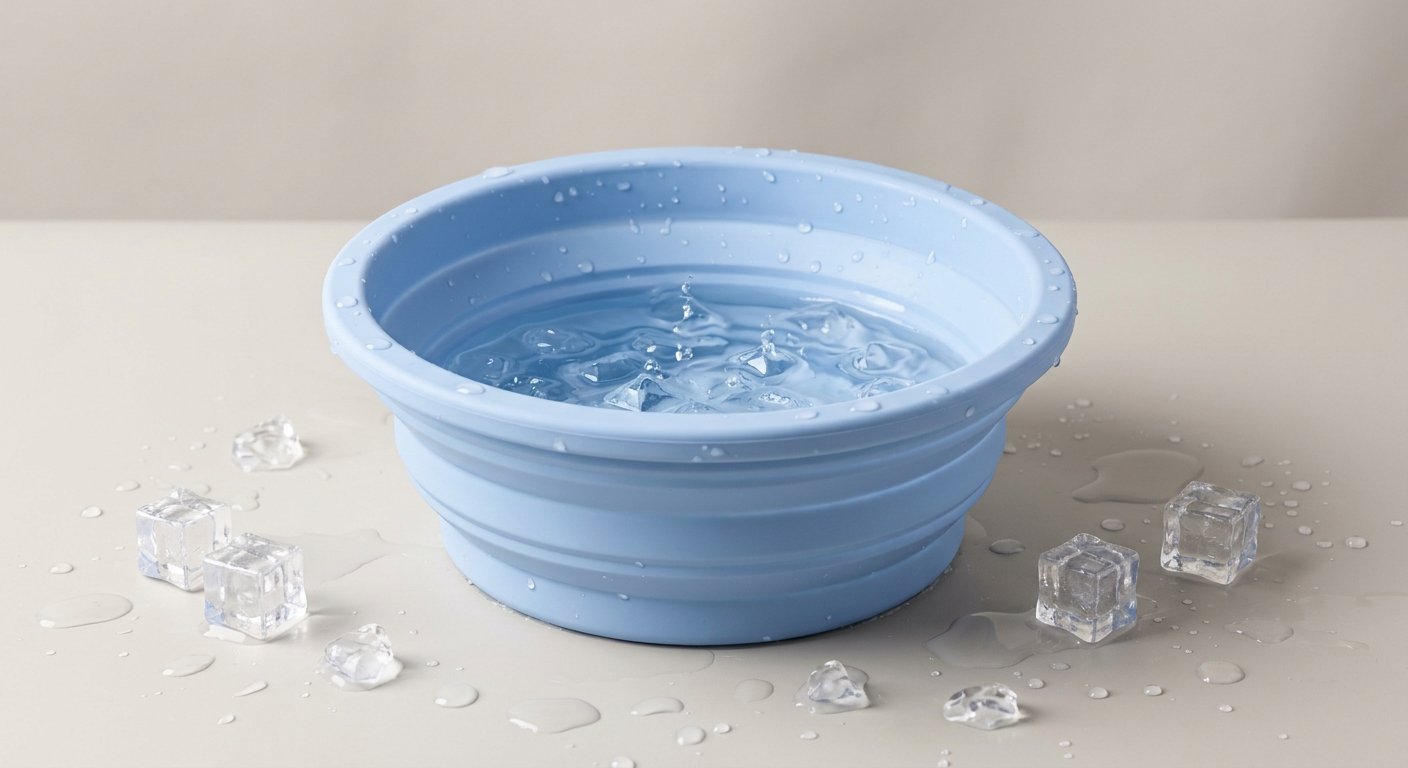 Bain de Glace Visage Pliable — Portatif