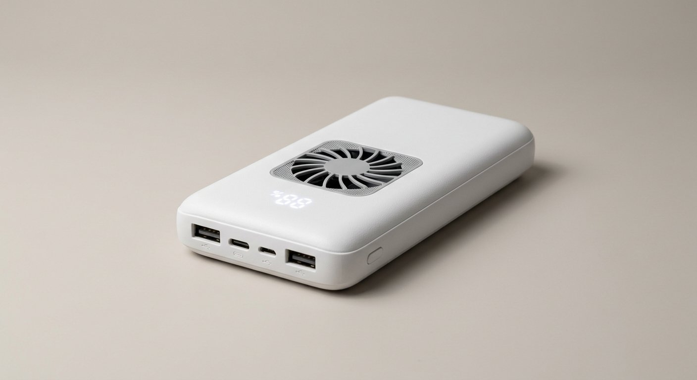 PowerBank 20000 mAh + Ventilateur Intégré